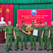 Chi bộ Cảnh sát khu vực, Đảng bộ Công an phường Tân An  tổ chức Lễ kết nạp đảng viên