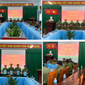 Công an xã Hồ Đắc Kiện phát động phong trào thi đua “Ba nhất”