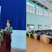 Phòng Kỹ thuật nghiệp vụ và ngoại tuyến, Công an thành phố Cần Thơ phối hợp Hội Liên hiệp phụ nữ Phường Long Tuyền tuyên truyền pháp luật với chủ đề “Bình đẳng giới và an toàn cho phụ nữ, trẻ em gái trong kỷ nguyên số”.