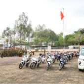 Nhiều Công an xã, phường đồng loạt tổ chức Lễ ra quân cao điểm  tấn công, trấn áp tội phạm