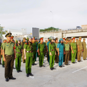 Công an xã Nhu Gia ra quân thực hiện cao điểm tấn công, trấn áp tội phạm, bảo đảm an ninh, trật tự