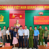 Công an xã Kế Sách ký kết Quy chế phối hợp đảm bảo an ninh, trật tự tại Trường Trung học phổ thông Kế Sách