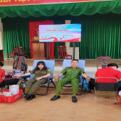 Công an xã Tài Văn: Hiến giọt máu đào - trao niềm hy vọng