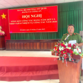 Đảng ủy Công an phường Mỹ Quới tổng kết công tác Đảng năm 2025 và triển khai nhiệm vụ công tác năm 2026