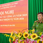 Công an phường Tân An hoàn thành xuất sắc nhiệm vụ năm 2025, được đề nghị tặng Cờ Thi đua của Chính phủ