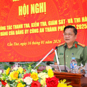 Tạo chuyển biến mạnh mẽ, góp phần nâng chất công tác thanh tra, kiểm tra, giám sát, thi hành kỷ luật Đảng trong Công an thành phố Cần Thơ