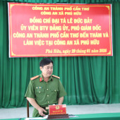 Công an xã Phú Hữu: Kéo giảm hơn 30% tội phạm về trật tự xã hội trong năm 2025