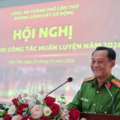 Phòng Cảnh sát cơ động, Công an thành phố Cần Thơ tổ chức Hội nghị triển khai công tác huấn luyện năm 2026