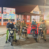 Công an phường Thới Long quyết tâm thực hiện hiệu quả cao điểm tấn công, trấn áp tội phạm