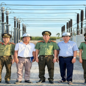Kiểm tra công tác đảm bảo an ninh, an toàn hệ thống Truyền tải điện 500kv trên địa bàn thành phố Cần Thơ