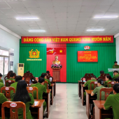 Chi bộ Công an xã Kế Sách tổng kết công tác Chi bộ  năm 2025 và triển khai nhiệm vụ năm 2026