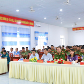 Công an xã Hồ Đắc Kiện tổng kết công tác năm 2025