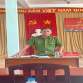 Công an xã Vĩnh Thuận Đông bảo đảm an ninh, trật tự Lễ khánh thành các hạng mục công trình tại chùa Ô Chum Prức Sa