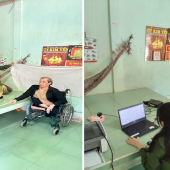 Cấp Thẻ căn cước lưu động cho người già yếu, bệnh tật trên địa bàn phường Ngã Bảy