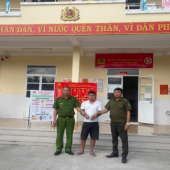 Công an xã Hồ Đắc Kiện bắt giữ 01 đối tượng có lệnh  bắt bị can để tạm giam