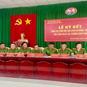 Công an phường Vị Tân tăng cường đảm bảo an ninh, trật tự địa bàn giáp ranh