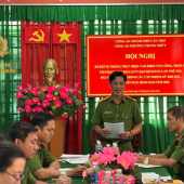 Công an phường Trung Nhứt sơ kết 01 tháng cao điểm tấn công, trấn áp tội phạm, bảo đảm an ninh, trật tự