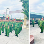 Công an cơ sở đồng loạt tổ chức Lễ chào cờ đầu tháng, nâng cao kỷ luật, kỷ cương và hiệu quả công tác