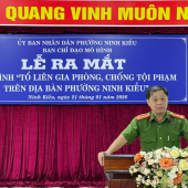 Ra mắt mô hình “Tổ liên gia phòng, chống tội phạm” trên địa bàn phường Ninh Kiều
