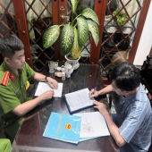 Công an xã Hỏa Lựu tăng cường kiểm tra các cơ sở kinh doanh có điều kiện về an ninh, trật tự