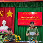 Phòng Tổ chức cán bộ, Công an thành phố: sinh hoạt chính trị quán triệt, khắc ghi “Sáu điều Bác Hồ dạy Công an nhân dân”