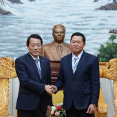 Bộ trưởng Lương Tam Quang gặp song phương Bộ trưởng Bộ Công an Lào