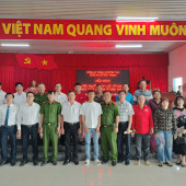 Công an xã Vĩnh Thạnh tăng cường tuyên truyền phòng ngừa tội phạm, cháy, nổ trên địa bàn