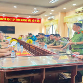 Công an phường Vị Tân bảo đảm an ninh, trật tự Giải Lân - Sư - Rồng