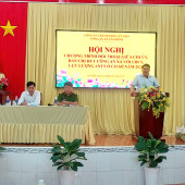 Công an xã Tân Bình tổ chức Hội nghị đối thoại với cán bộ, chiến sĩ