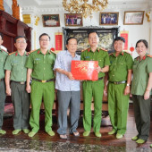 Lãnh đạo Công an thành phố Cần Thơ thăm, chúc Tết nguyên lãnh đạo Công an thành phố và Công an các đơn vị, địa phương