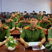 Công an xã Thạnh Quới sơ kết 01 tháng cao điểm tấn công, trấn áp tội phạm