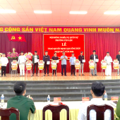 Công an phường Tân Lộc trao Quyết định gọi công dân nhập ngũ năm 2026