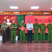 Công bố Quyết định thành lập Đảng bộ Công an xã Trần Đề