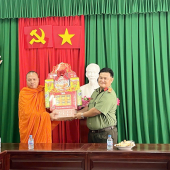 Công an xã Trường Thành gặp mặt, tiếp đón các tổ chức tôn giáo đến thăm, chúc Tết Nguyên đán Bính Ngọ 2026