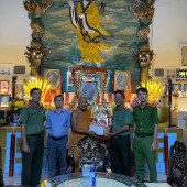 CÔNG AN PHƯỜNG MỸ XUYÊN PHỐI HỢP ỦY BAN NHÂ N DÂN PHƯỜNG MỸ XUYÊN THĂM, CHÚC TẾT CÁC CƠ SỞ TÔN GIÁO NHÂN DỊP TẾT NGUYÊN ĐÁN