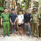 Tạm giữ 3 đối tượng hùn tiền mua ma túy về “mở tiệc” tại vườn chuối