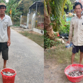 Công an xã Thạnh Quới Bắt quả tang 02 đối tượng dùng kích điện đánh bắt thủy sản trái phép