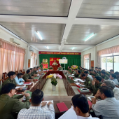 Công an xã Hiệp Hưng sơ kết 01 tháng cao điểm tấn công, trấn áp tội phạm