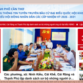 Cần Thơ vận hành Trang Thông tin tuyên truyền bầu cử đại biểu Quốc hội khóa XVI và đại biểu Hội đồng nhân dân các cấp