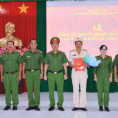 Công an thành phố Cần Thơ tổ chức Lễ công bố Quyết định về công tác cán bộ