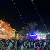 Công an xã Nhu Gia đảm bảo an ninh, trật tự Lễ khánh thành Tăng xá Chùa Sêray Nôkôchum Ompuyear