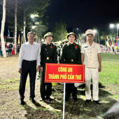 Công an phường Bình Thủy bảo đảm an ninh, an toàn Lễ giao, nhận quân năm 2026