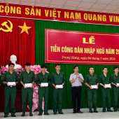 Công an xã Trung Hưng tăng cường bảo đảm an ninh, trật tự Hội trại tòng quân năm 2026