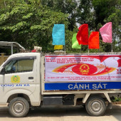 Công an xã Lai Hoà tăng cường tuyên truyền, bảo đảm thông tin bầu cử đến được với Nhân dân trên địa bàn xã