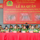 Phòng Cảnh sát cơ động Công an thành phố Cần Thơ ra quân huấn luyện và phát động phong trào thi đua năm 2026