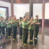 Chi đoàn, Hội Phụ nữ Phòng Quản lý xuất nhập cảnh sinh hoạt chuyên đề “Học tập và làm theo Sáu điều Bác Hồ dạy Công an nhân dân”