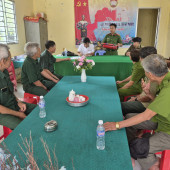 Công an xã Mỹ Phước chủ động kiểm tra, hướng dẫn công tác PCCC & CNCH phục vụ bầu cử