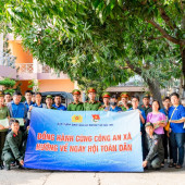 Tuổi trẻ Công an thành phố Cần Thơ xung kích tuyên truyền hướng về Ngày hội của toàn dân