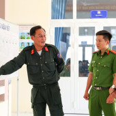 Cảnh sát cơ động Công an thành phố Cần Thơ sẵn sàng cho ngày bầu cử sớm