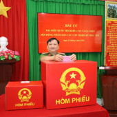 Công an cơ sở hoàn thành bỏ phiếu sớm, sẵn sàng bảo vệ ngày hội toàn dân